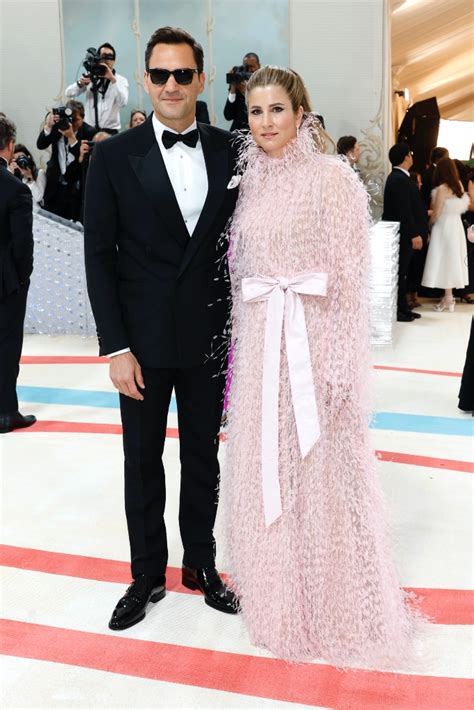 roger federer met gala dress.